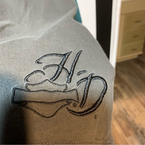 Y2K Woman’s Harley-Davidson 3/4 Sleeve Tee Shirt XXL 12/14/16 Retro Vintage - Picture 5 of 10